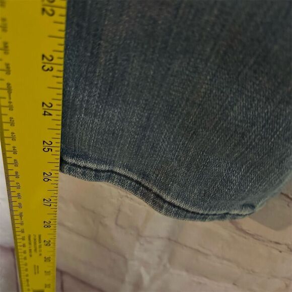 7 For All Mankind Straight Jeans Blue Size 30 Medium Wash - Picture 4 of 8